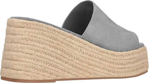 ILLUDE Women's Wedge Sandal Espadrille Platform Slip On Open Toe Wedge Heel Sandals in Kuwait