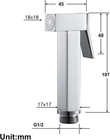 Handheldsprayer للمرحاض النحاس النحاس الطفل حفاضات البخاخ المحمولة رئيس المراحيض المحمولة ، لغسل أنثوي ، غسل الحيوانات الأليفة ، سهلة التثبيت ، الذهب (أسود) in Kuwait