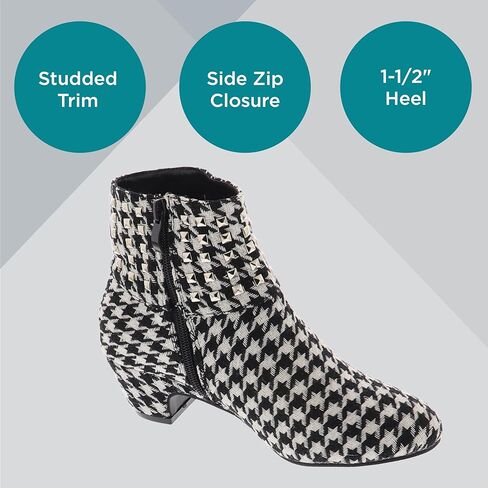 Masseys Women's Presley Studded Low Heel Ankle Boot in Kuwait