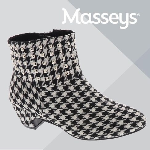 Masseys Women's Presley Studded Low Heel Ankle Boot in Kuwait