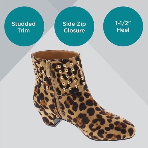 Masseys Women's Presley Studded Low Heel Ankle Boot in Saudi Arabia