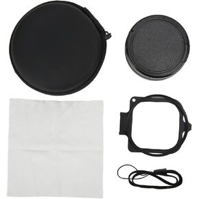 16x Macro Lens Filter Kit, 16x HD Macro Lens Red Purple Diving Filter 58mm Adapter Ring Lens Cap for Underwater Video, Photography