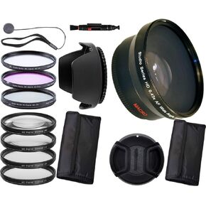 72MM 0.43x Wide Angle Lens + UV/FLD/CPL Filter kit+ 4PC Macro Close-Up Filter Kit (+1,+2,+4,+10 Diopter) Lens Hood & More for Pentax HD FA 50mm f/1.4 SDM AW Lens