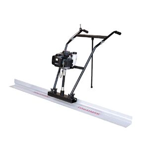 TOMAHAWK 37.7cc Gas Concrete Power Screed Cement Finishing Vibrating Motor with 10ft Aluminum Board Straight Edge Bar Vibra Finisher Set