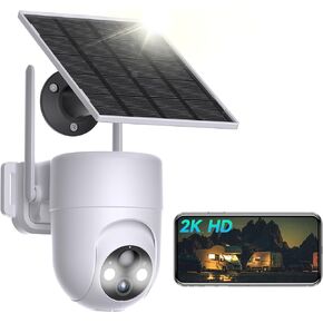 Liwan Security Cameras Wireless Outdoor ، 2K WiFi Camera Outdoor ، 2.4GHz WIFI ， 360 ° PTZ CAMERANANCE ، BATERADE CARKER