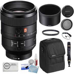 Sony FE 100mm f/2.8 STF GM OSS Lens Bundle with 72mm UV Filter + 5-Piece Cleaning Kit + Cleaning Lens Pen + Lens Cap Keeper + Microfiber Cleaning Cloth (6 Items)