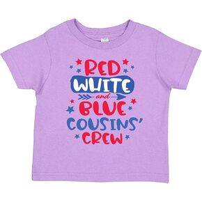 inktastic Cousins Crew Red White and Blue 4th of July Toddler T-Shirt