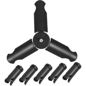 Plastic Camera Tripod Mount Bracket Head 1/4 Screw Diameter Portable Foldable for DSLR Smartphone