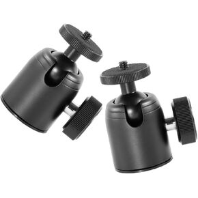 NUOBESTY 2pcs Metal Tripod for Cameras Rotating Mount Screw Compatibility for and Mic Accessories
