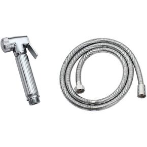 Bathroom Shower Water Spray Head with Handle - All Copper Women's wash Spray Gun Hand-held pressurized Water Outlet Universal Bathroom Toilet Single Cold-A Wall Mounted