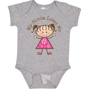 inktastic My Nonna Loves Me Baby Bodysuit