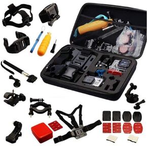 Navitech 30-in-1 Action Camera Accessories Combo Kit with EVA Case Compatible with VanTop Moment 4 4K | VANTOP Moment 3 Action Cam | VanTop 4K WiFi Action Cam