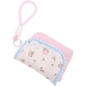 SAFIGLE Small Cotton Camera Pouch Floral Pattern Travel Storage Bag for Compact Cameras Shockproof Organizer for Backpack Handbag Stylish Durable Protection Case