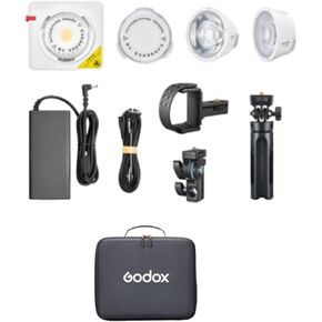 Godox ML100R RGB LED Video Light Kit (15° & 36° Lens & Power Bank Holder Kit)