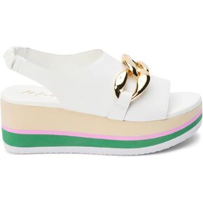 Matisse Womens Natalia Slingback Platform Sandals Casual Mid Mid -Heel 2-3 " - White