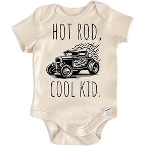 Hot Rod Muscle Car - Baby Boy Girl Clothes Infant Bodysuit Funny Cute Newborn