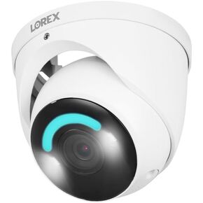 Lorex H30-4K+ 12MP IP Wired Dome Security Camera with Smart Security Lighting and Smart Motion Detection, Camera Only (M. ), White, E910DD (Renewed)
