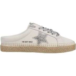 Vintage Havana Womens Melody Rhinestone Slip On Mule Sneakers Shoes Casual - Off White