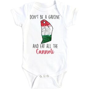 Cannoli Italian - Baby Boy Girl Clothes Infant Bodysuit Funny Cute Newborn