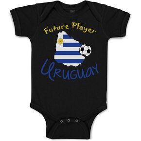 Cute Rascals Baby Bodysuit Future Soccer Player Uruguay Boy & Girl Baby Clothes Funny Cotton