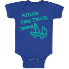 Cute Rascals Baby Bodysuit Future Tow Truck Driver Boy & Girl Baby Clothes Funny Cotton