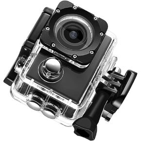 ZJchao K1080HD 12MP Action Camera Outdoor Diving Sports Camera for Underwater Adventures (White)