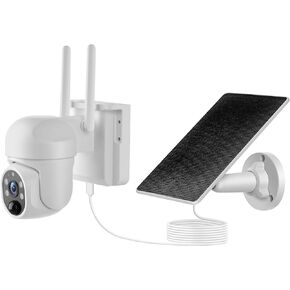 Solar Powered Outdoor 4K Surveillance Camera with Built-in 4G Data Card No WiFi Or Wiring Required Easy to Install and Ready to Use Multi-User Access Control and Ip65 Waterproof