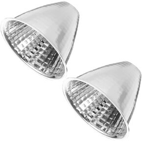 Gadpiparty 2pcs Led Flashlight Reflector Cup for Spotlight Repairing Replacement Reflector for Emergency Reading