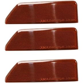 3 Set of - Bumper Face Bar Reflector Light Lamp Rear Driver Left Side Left Hand for GMC for Terrain Denali/SL/SLE/SLT 2016-2017