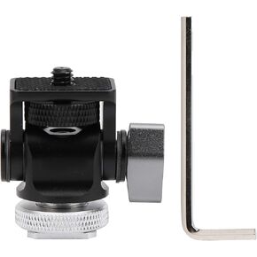 Full Metal 360 Degree Rotatable Ballhead Monitor Microphone Fill Light Mini Bracket