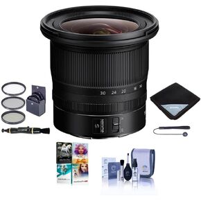 Nikon NIKKOR Z 14-30mm f/4 S Ultra-Wide Zoom Lens - Bundle with 82mm Filter Kit, Lens Wrap, Cleaning Kit, Capleash II, Lens Cleaner, PC Software Package