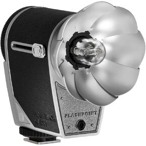 Flashpoint FlashBack Lux Cadet Retro Camera Flash, Black