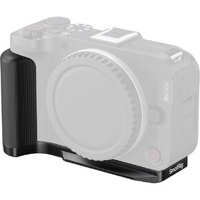 SMALLRIG R50 V Handgrip L-Shape Grip for Canon R50V with Quick Release Plate for Arca, Lightweight Ribbed Side Handle, Cold Shoe Mount, 1/4"-20 threaded holes, Support Vertical Shooting (White) - 5430