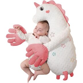 Baby Patter for Sleep, Baby Patting Sleeping Toy, Baby Butt Patter for Sleep, Automatic Baby Pat Pillow for Indoor Newborn Calming Pillow Pink