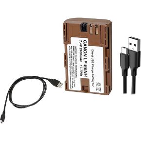 Synergy Digital Accessory Kit, Compatible with Canon EOS 7D DSLR Digital Camera Includes: SDLPE6NH Battery, USB5PIN USB Cable