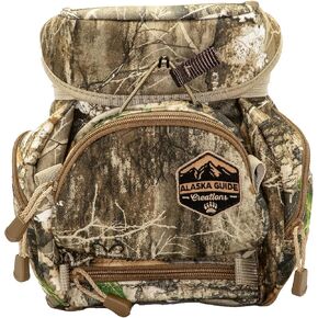 Alaska Guide Creations Kodiak CUB with MAX Pocket | Binocular Harness Chest Pack for Hiking and Hunting | Compact Utility Bag (Realtree Edge)