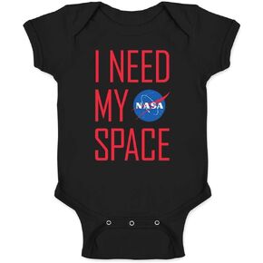 Pop Threads NASA Approved I Need My Space Meatball Logo Funny Baby Toddler Kids Girl Boy T-Shirt