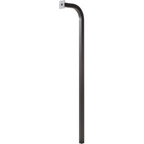 72" Heavy-Duty Gooseneck Pedestal for Trucks – SAS 18-011 Outdoor Access Mount with 13" Sweep Keypad Stand Universal Burial