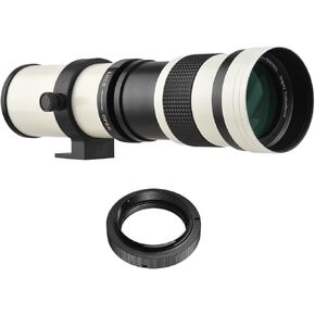 Camera MF Super Telephoto Zoom Lens F/8.3-16 420-800mm T2 Mount with AF-mount Adapter Ring Universal 1/4 Thread Replacement for Sony Alpha-mount A55 A33 A550 A500 A100 A200 A700 A300 A350 A900