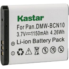Kastar 3-Pack DMW-BCN10 Battery Replacement for Panasonic DMW-BCN10 DMW-BCN10E, DMW-BCN10GK DMW-BCN10PP Battery, Panasonic DMC-LF1, Panasonic DMC-LF1K, Panasonic DMC-LF1W Digital Camera