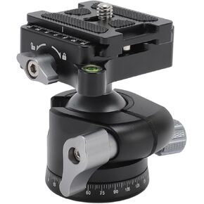 Camera Tripod Head Panoramic Ball Head Low Center of for DSLR Aluminum Alloy