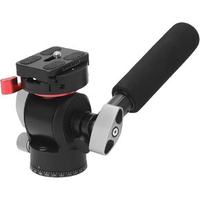 Camera Fluid Tripod Head Professional Video Pan Tilt with Handle Load Up to