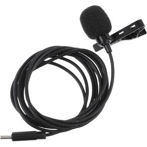TOYANDONA USB-c Lavalier Microphone Clip Professional Mic for Smartphones High-Fidelity Sound Noise Reduction for Live Broadcast Gaming and Vlogs