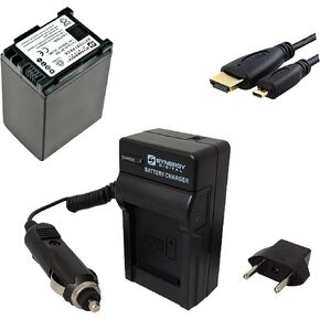 Synergy Digital Accessory Kit, Compatible with Canon XA75 Camcorder Includes: ACD788 Battery, HDMI6FM AV & HDMI Cable, SDM-1503 Charger