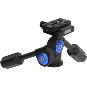 Dual Handle 3D High Load Bearing Hydraulic Damping Tripod Ballhead Panorama