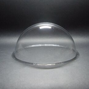 KAYNEY Acrylic Dome with Flange Clear Plastic Hemisphere – Transparent Case for CCTV, Camera Lens, Jewelry, Collectibles & Miniatures – Dustproof Cover for Delicate Items (2.0inch / 50mm)