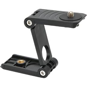 Z Shape Camera Tilt Head, ABS Plastic Material Compact Tripod, Z Mounting Plate, Z Tilt Ball Head Design, Lightweight for Camera