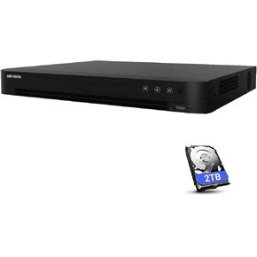 HIKVISI0N iDS-7208HQHI-M2/S 2TB Hard Drive Included, 8 Channel 2MP 1080P Turbo HD DVR, 4K HDMI Output, Compatible with Hikvison 4MP or Lower Resolution Coax TVI Cameras, Hik-Connect App