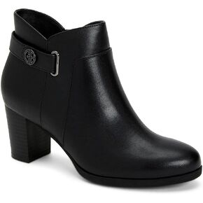 Giani Bernini Womens Artemy Block Heel Slip On Booties Black 8.5 Medium (B,M)
