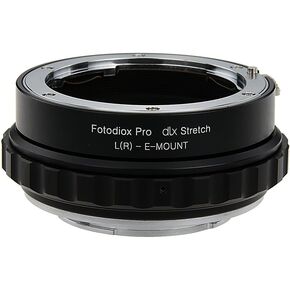 Fotodiox DLX Stretch Lens Mount Adapter - Leica R SLR Lens to Sony Alpha E-Mount Mirrorless Camera Body with Macro Focusing Helicoid and Magnetic Drop-in Filters